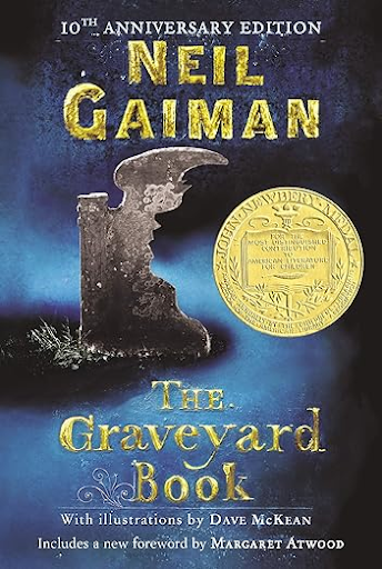 Image of the cover of Neil Gaiman's The Graveyard book